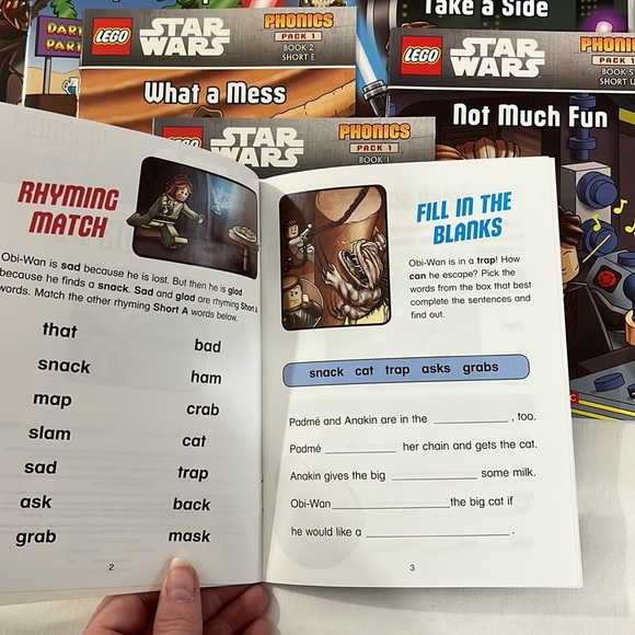 NWOT Star Wars Lego Phonics Books - Picture 3 of 6